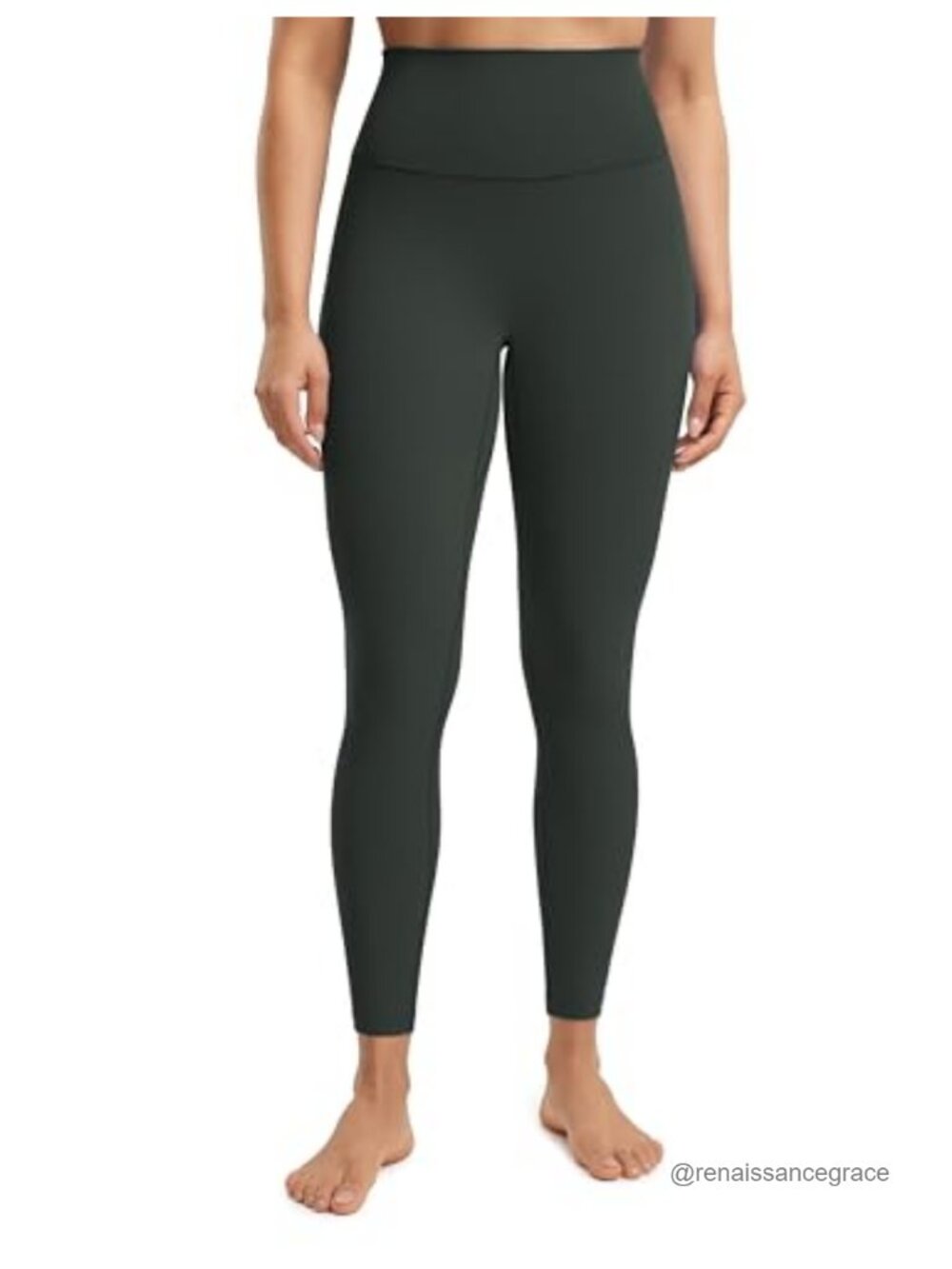 High Rise Seamless Yoga Leggings No Front Seam Buttery Soft Workout